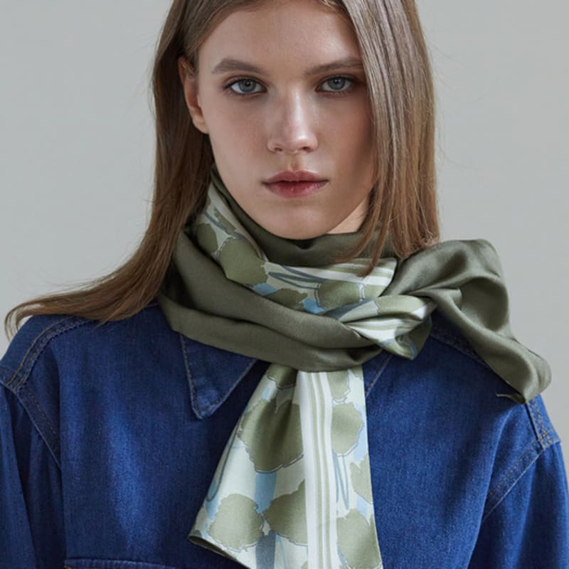 ANA MAISON Cumulus Long Petit Twill Scarf [PMLTS-1413]