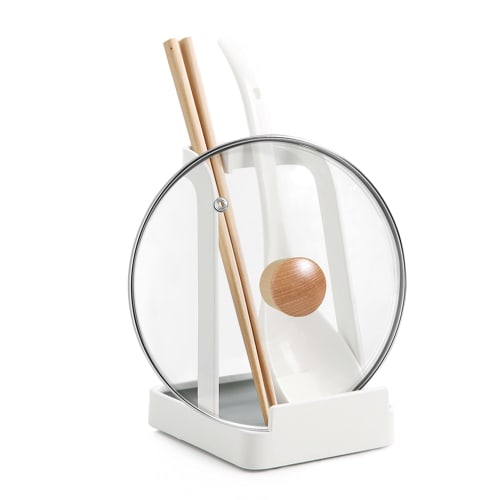Ladle Stand, Pot Lid Stand, Kitchen Tool Stand, Cutting Board Stand, Ladle Holder, Rice Paddle Holder, Knife Stand, Kitchen Countertop Storage, No Att