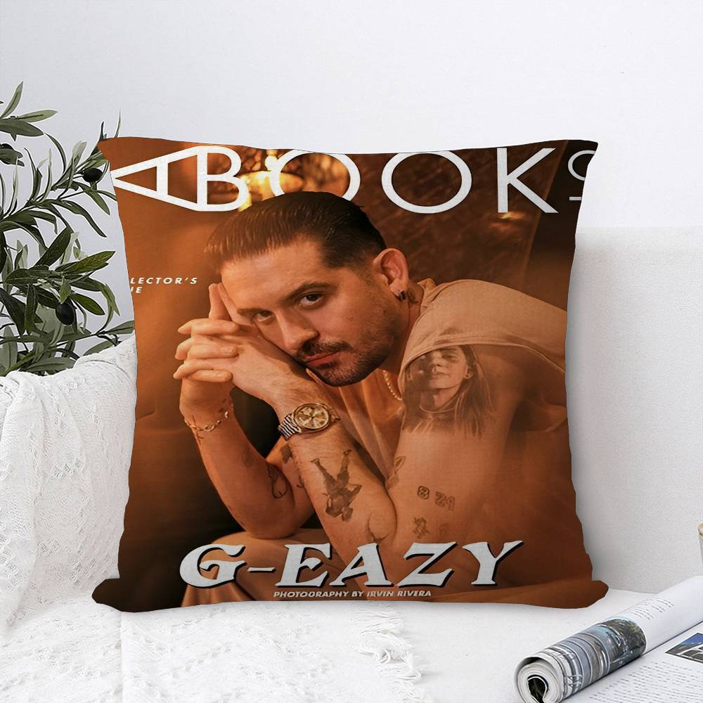 

G Eazy Rap Hip Hop Star Singer Cushion Cover Inches Farmhouse Decor Home Throw Pillow Covers for Couch Decorations 12x12Inch