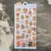 Capybara 3D Embossed Cartoon Animal Bubble Sticker - Cute Capybara Phone Decoration