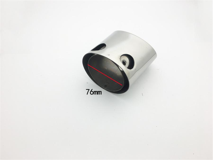 For Honda Civic Jeep Car Exhaust Muffler Tip Stainless Steel Pipe Chrome Trim Mo
