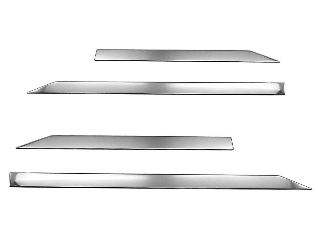 BRIGHTZ Tank Custom Finish Stainless Steel Plated Side Door Molds for and 910 Tank Customs M900A/M910A Ultra-Mirror (4-Piece Set) [SID-MOL-127] M900,