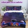 Soccer superstarPattern Bedding Quilt Set Quilt Cover Pillowcase Home Decoration Birthday Gift (1 * Duvet Cover + 2 * Pillowcase, Without Core)