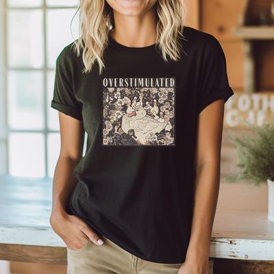 Overstimulated Mama Duck Farm Animal Homeschool Mom Life T-Shirt