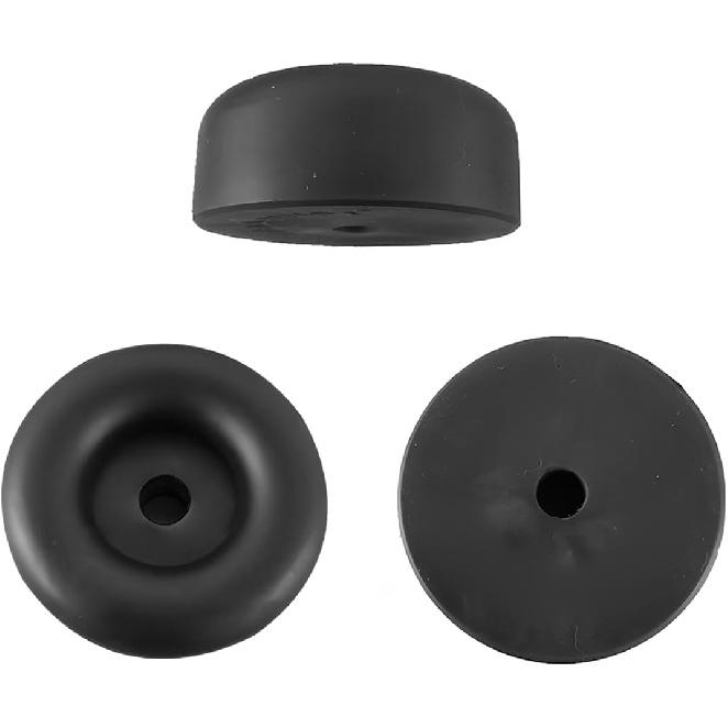 Mandark 4PCS Trailer Ramp Door Bumper, 2.5 Inches Rubber Round Car Bump Stops, Vehicle Vibration Damping Pad Guards Replacement Accessories,