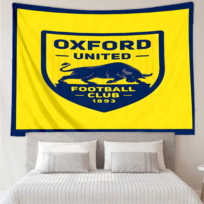 Oxford United Crest Tapestry Hanging for Bedroom,Livingroom, Playroom,Decor Art Room Wall Tapestry Holiday and Birthday Gifts