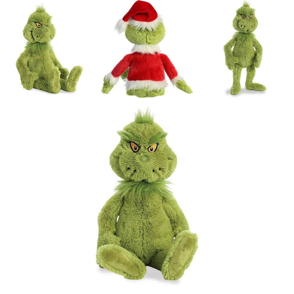 Grinch Noel Şefleri Kostüm Peluş Oyuncaklar Dolgulu Bebekler Çocuk Hediye Yumuşak Sarılabilir