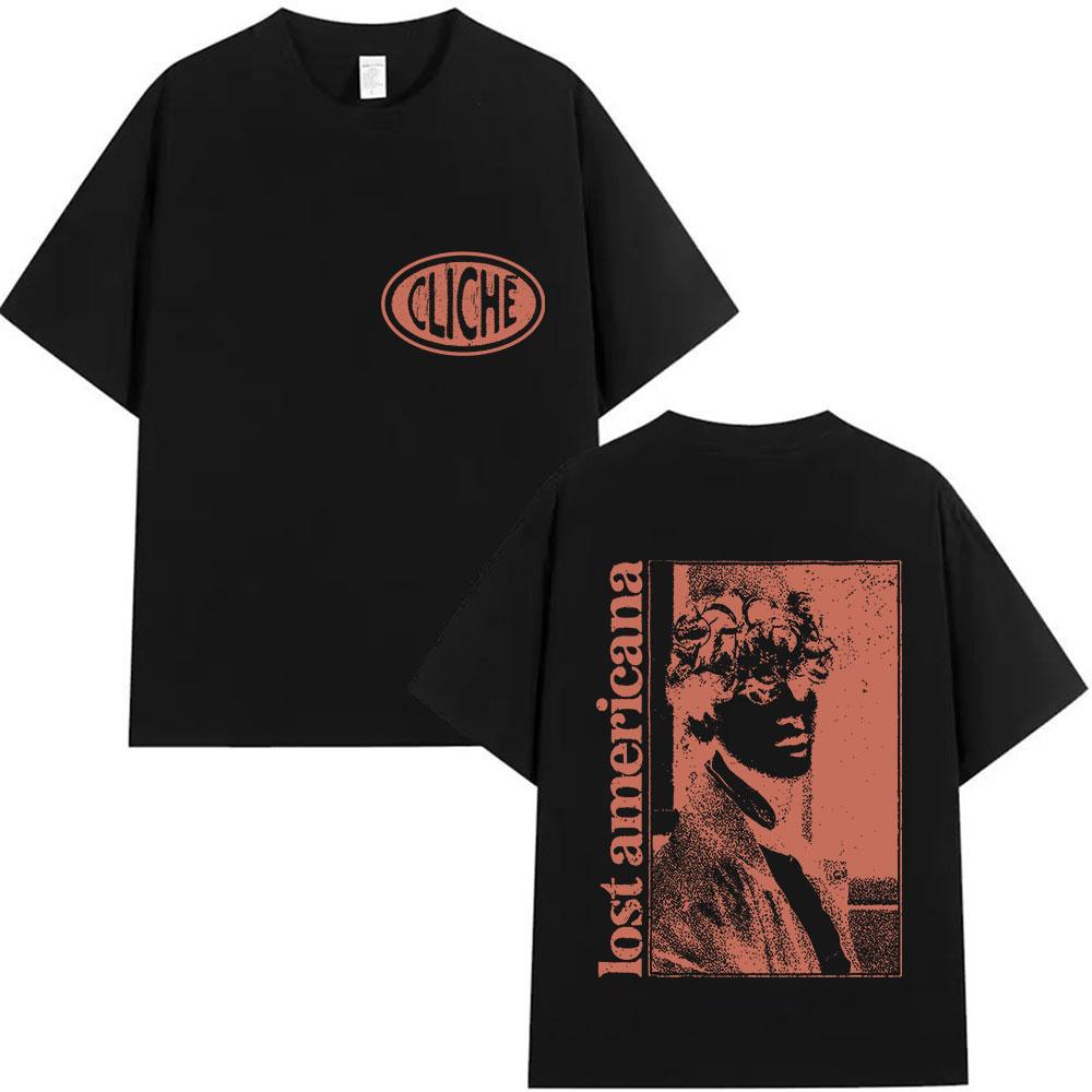 2025 Summer Limited Rap Machine Gun Kelly Tour Album Tshirt MGK Lost Hip Hop Loose Tshirt Mens Retro Cotton Tshirt S