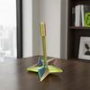 Fidget Spiral Toy, 5 Pointed Star Radish Tower Stress Reliever, Magic Rotating Sensory Toy with Color Changing Gradient, Desk Toy for Adults