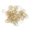 100Pcs Heart Shaped Paper Clips Iron Decorative Paperclips Set with Transparent Box for   School Household