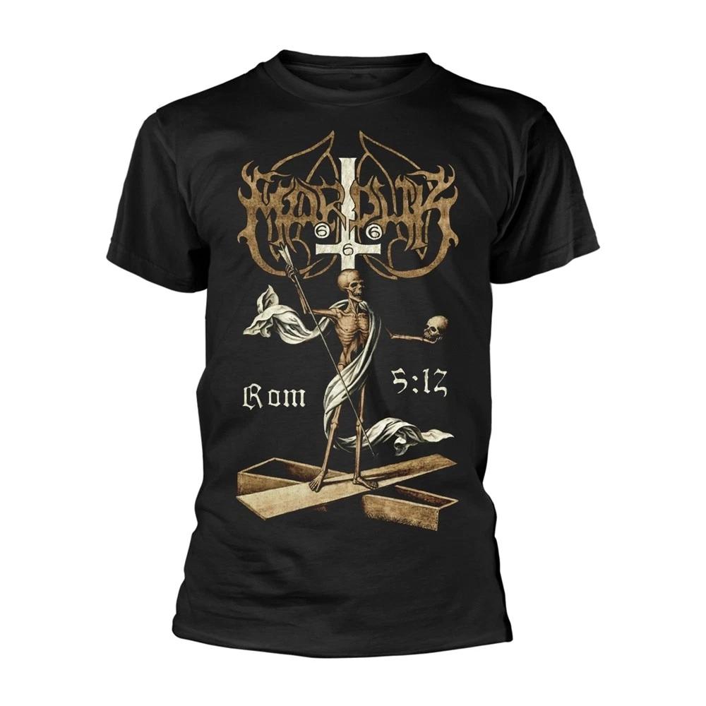 MARDUK - ROM 5:12 (GOLD) BLACK T-Shirt, Front Back Print Large M