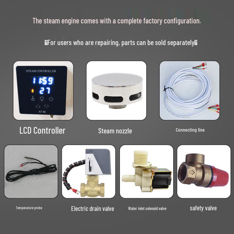 Stainless Steel Sauna Steam Generator with Automatic Drainage