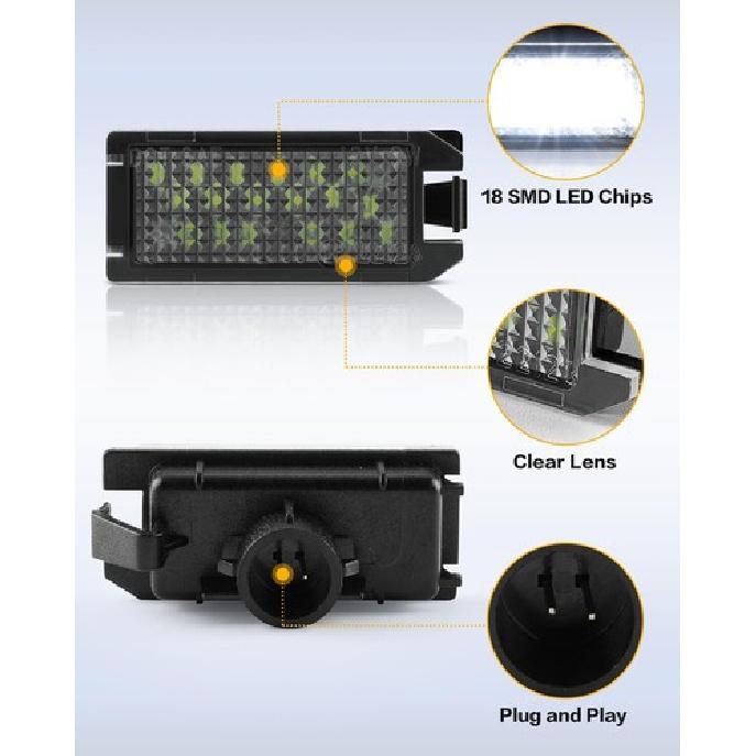 LED License Plate Lights Compatible with Grand Jeep Grand Cherokee 2014-