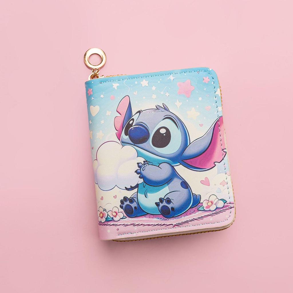 European & American Style Cartoon PU Wallet: Student Zipper Coin Purse, ID & Card Holder