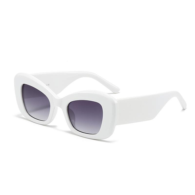 Retro Trend Wide Legs Cat Eye Sunglasses Men'S Daily Street Photography Sun Protection Uv Protection Sunglasses Women