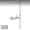 3Spool Industrial Sewing Machine Thread Stand, Metal MultiLine Holder Normal 2Thread