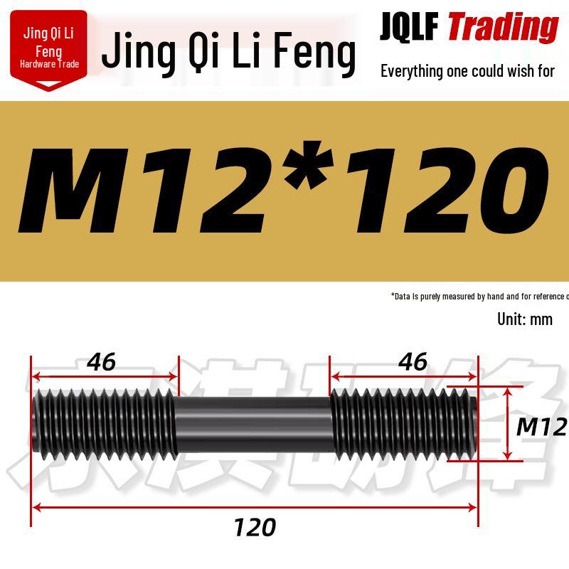 High-Strength Double-Ended Stud Bolt M12-M18 | Grade 8.8 Mold & Press Screw Rod