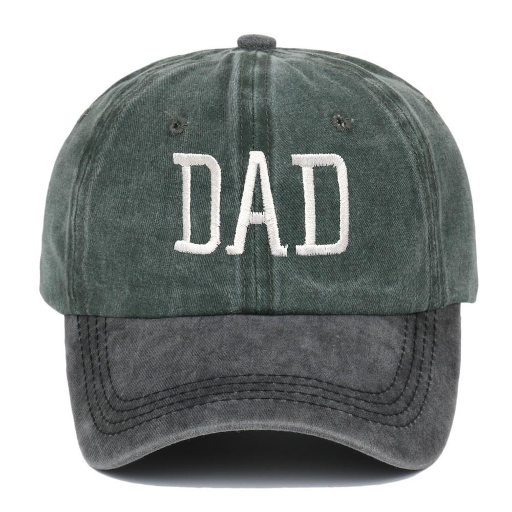 2pcs/set Retro Two-Tone Couple Mom Dad Baseball Cap Adjustable Washed Cotton Dad Hat Casual Baseball Hats For Man Women