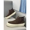 High-top shoes 2 new autumn leather soft-soled lazy shoes casual trendy jw