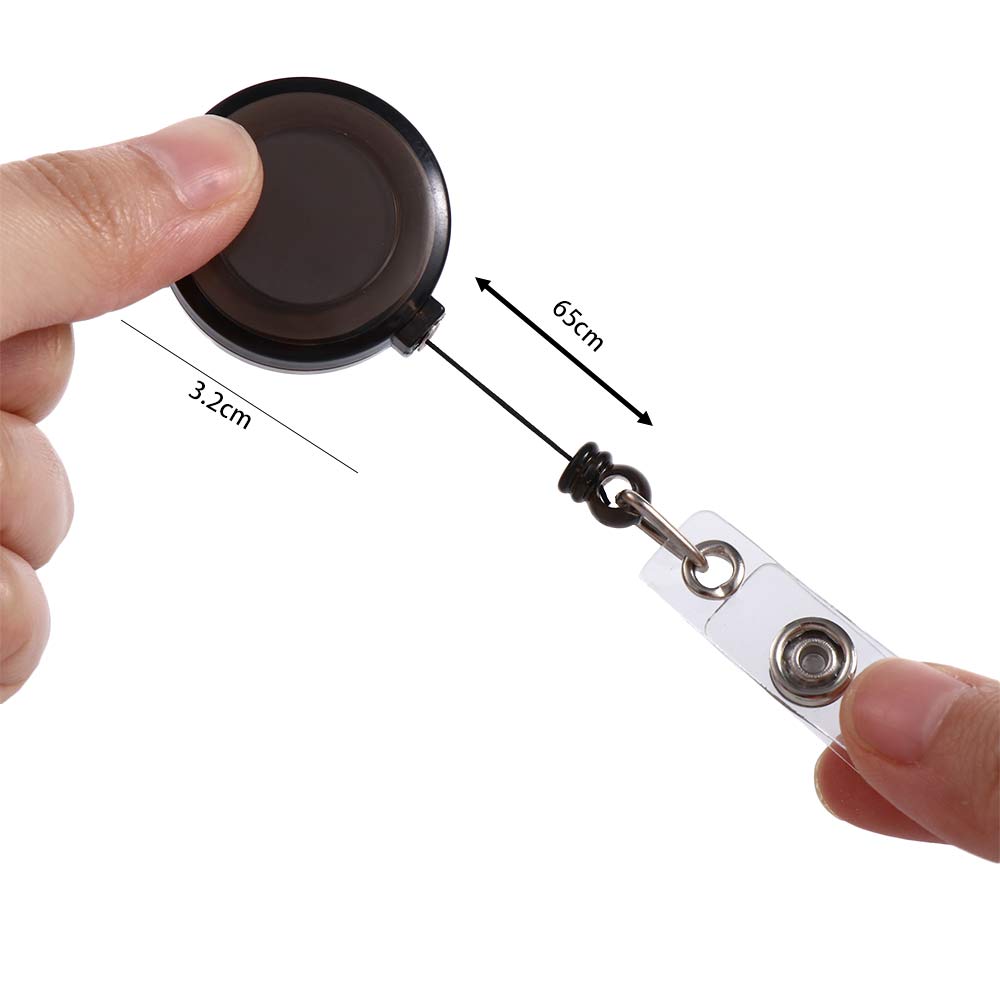 Clips ID Card Clips Chest Card Badge Holder Badge Reel Clip Retractable Badge Reel ID Card Holder