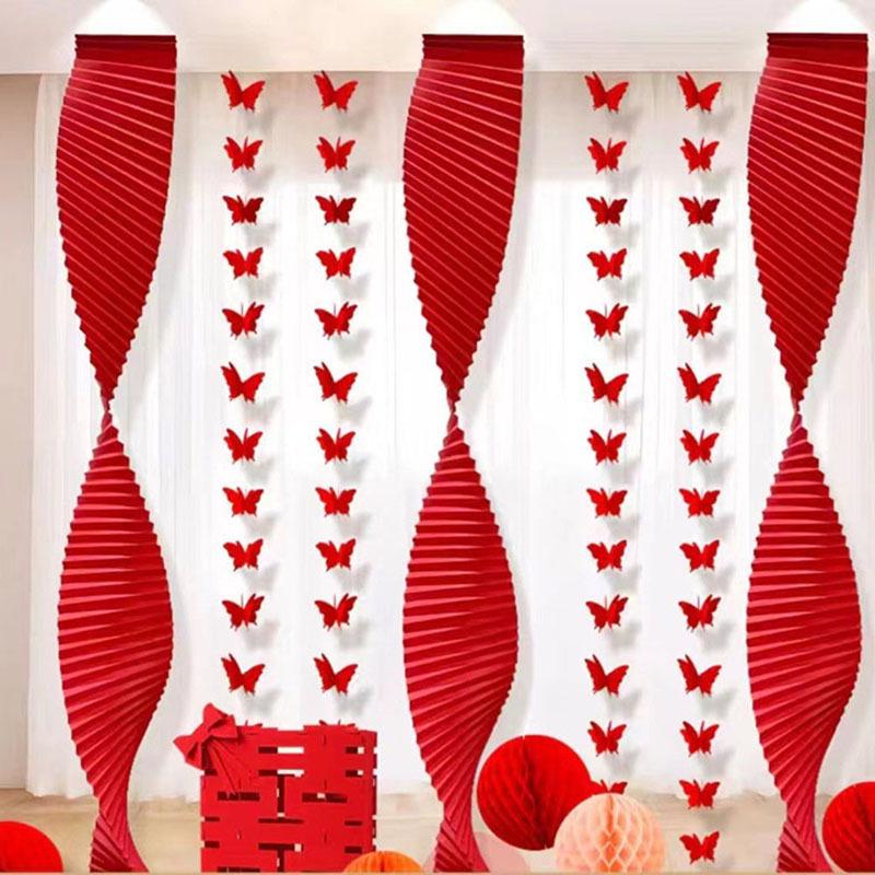 Six-piece Wedding Happiness Wall and Floor Stickers Set