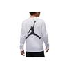 American Retro Letter Brand Logo Print Rundhals Langarm T-Shirt Herren Tops Weiß DV8447-100
