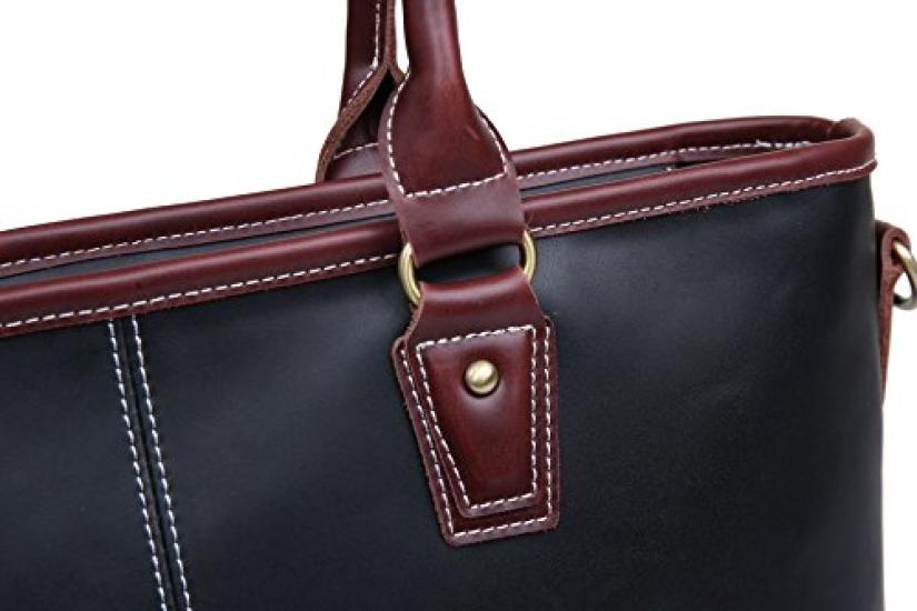 Tote genuine natural popular A4 bag, men's, women's, luxury, leather, cowhide, leather, brand, handmade, size.