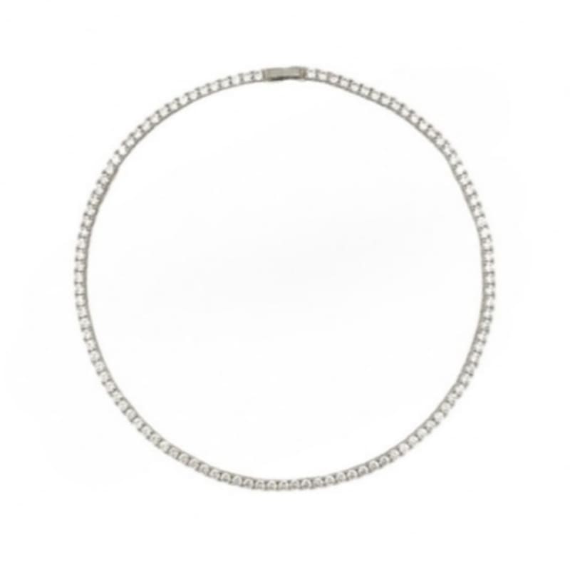 LA PLANETE 0.1CT 4-Prong Tennis Necklace