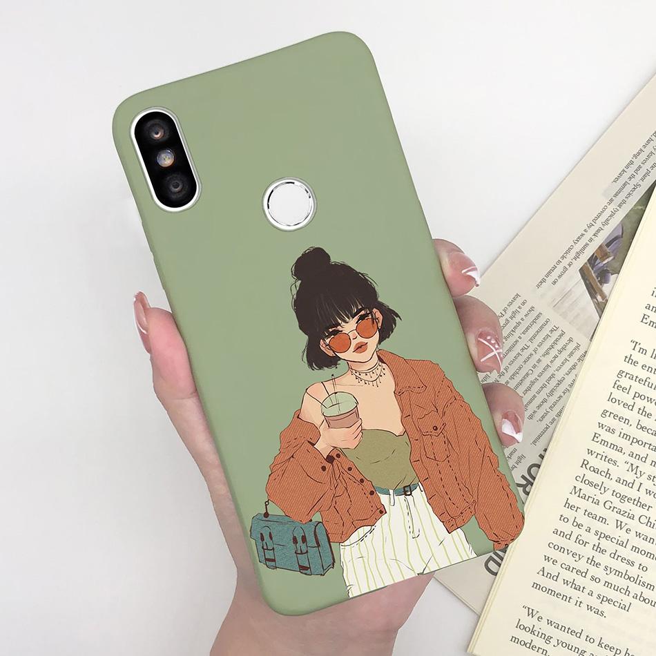 Case For Xiaomi Redmi S2 Y2 Cover Soft Matte Cute Pattern Silicone TPU Phone Case for Xiaomi RedmiS2 S 2 Y 2 Cases Back Cover