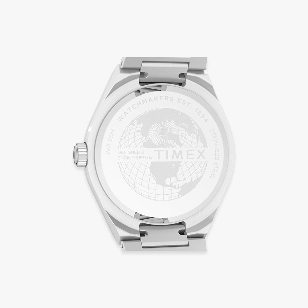 [Timex] Q TIMEX Continental Day-Date Aquamarine Steel Watch 39mm TW2Y35200