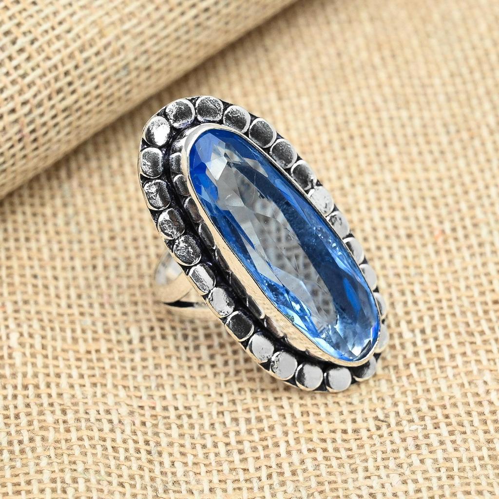 Unbelievable Tanzanite Gemstone 925 Sterling Silver Handmade Ring Gift Jewelry