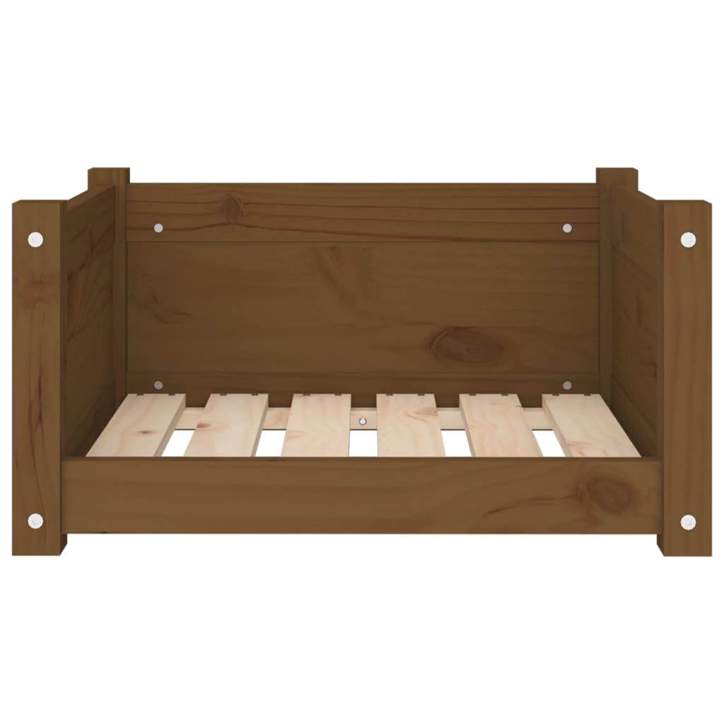 Vidaxl Dog Bed, Honey Brown, 55.5X45.5X28 Cm, Pine
