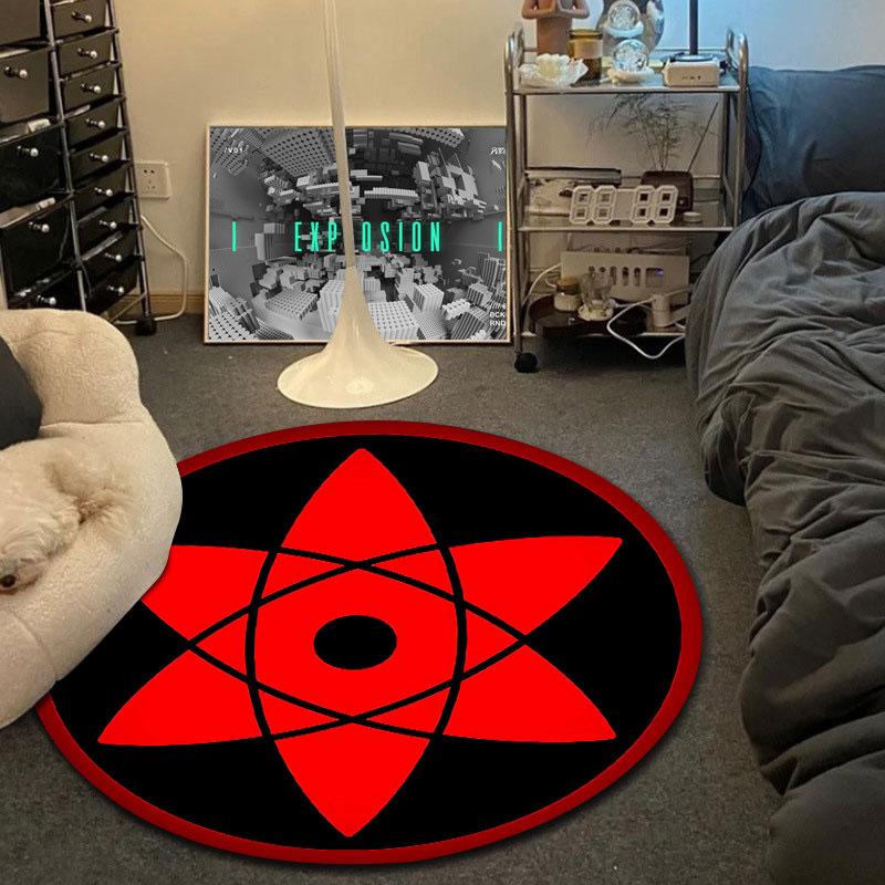 Classic Round Gothic Multicolor Rug Pad, Non-Slip Floor Mat for Family Room