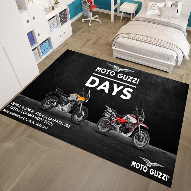 ANIME M-Moto Guzzi Floor Mat Absorbent Floor Mat Non-Slip Entrance Rug for Bathrooms Restrooms and Toilets