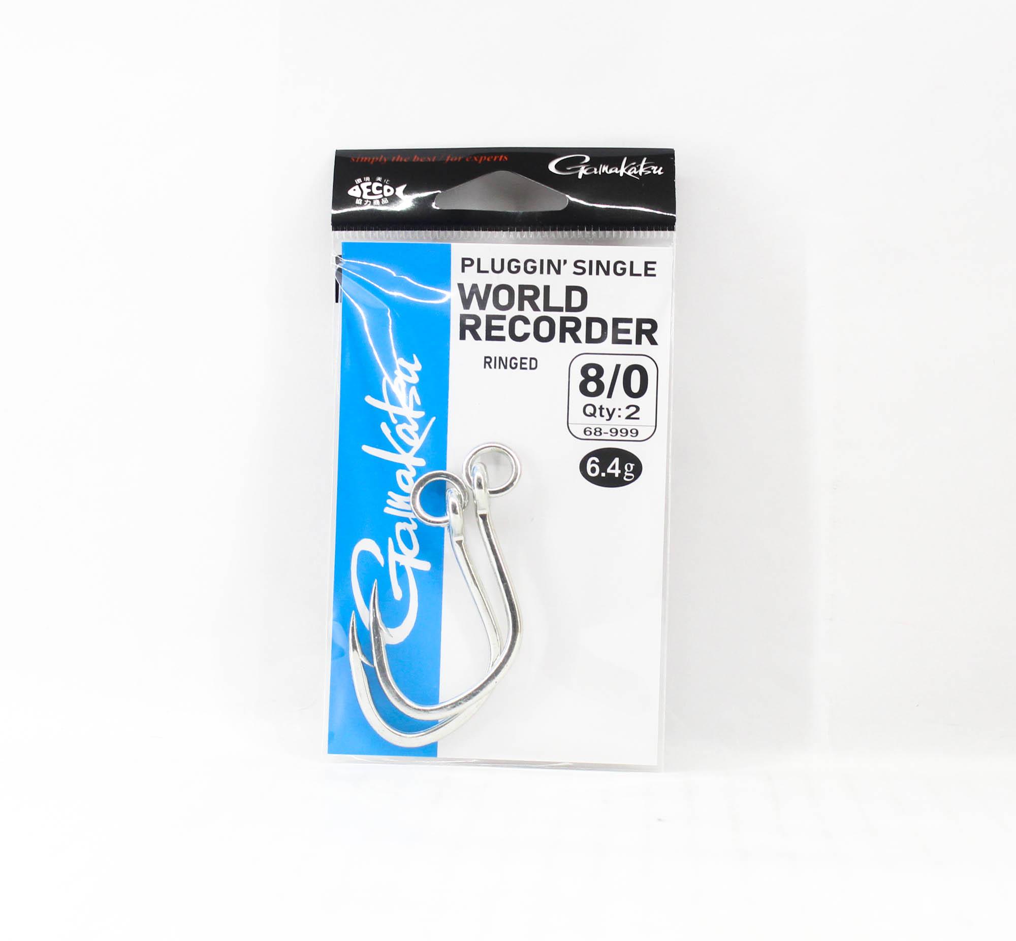 Gamakatsu 68999 Plugging Single World Recorder Ringed Size 8/0 (7619)