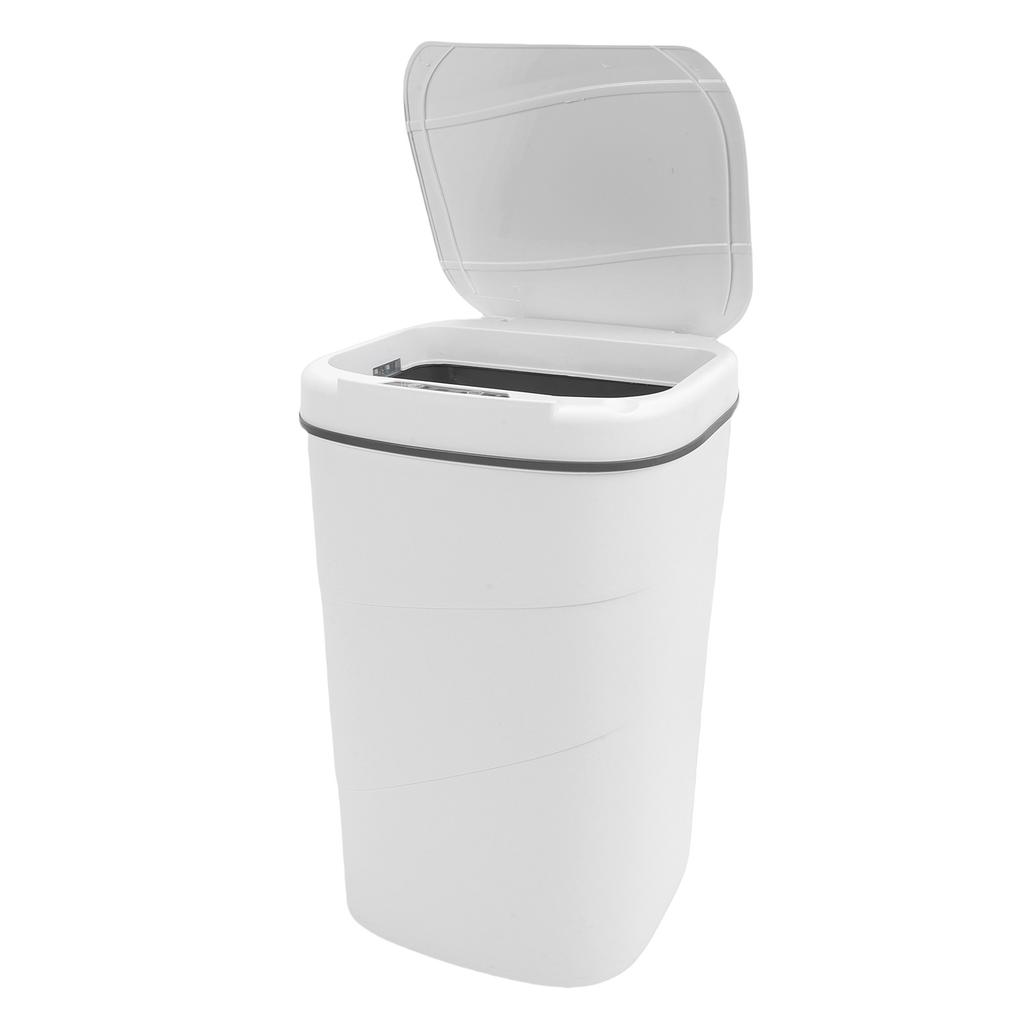 Motion Sensor Trash Can 18L Automatic Touchless Garbage Bin with Blue Luminous Press   for Bathroom Kitchen Living Room