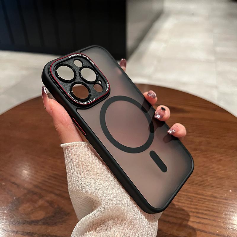 Luxury Matte For Magsafe Wireless Charge Magnetic Case for iPhone 14 Plus 13 12 Pro Max Clear Shockproof Soft Bumper Armor Cover