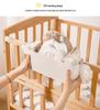 Bedside Hanging Shelf: Punch-Free Dorm Bunk, Student Organizer, Baby Diaper & Wipes Storage