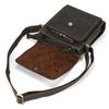 Men's Premium Crazy Horse Leather Crossbody Bag - Genuine Cowhide Shoulder Bag for iPad