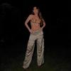 Beaded Body Chain Bra Multilayer Beaded Chest Chain Body Accessories Jewelry for Women Nightclub Raves Body Jewel
