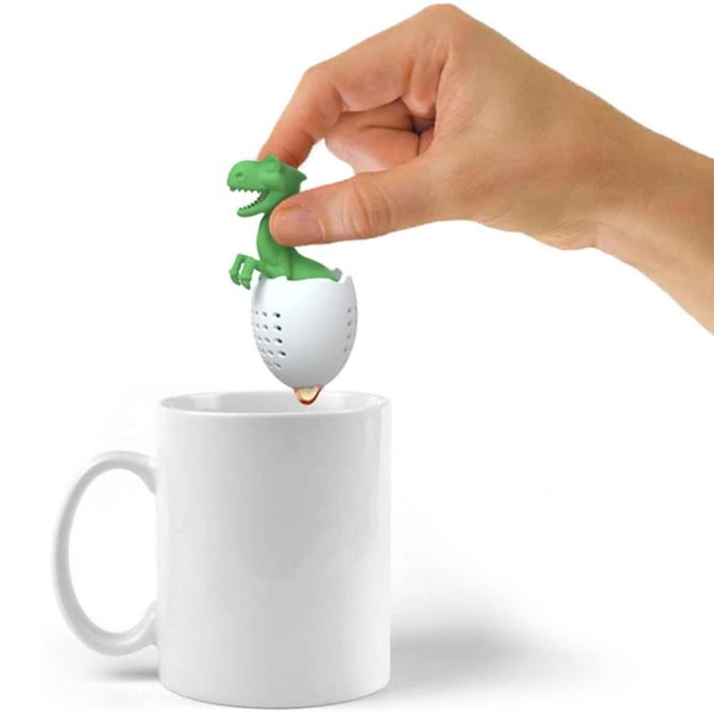 Dinosaurs Shaped Tea Filter Silicone Tea Infuser Heat Resistant Lovely Baby Dinosaurs Shaped Tea