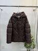 European Station Autumn and Winter New Fashion Hooded Short Rhombus Loose Large Size White Duck Down Ladies Warm Edition