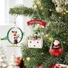 Hanging Christmas Tree Pendant Iron Xmas Hanging Ornaments Snowman Pendant  Holiday Decor