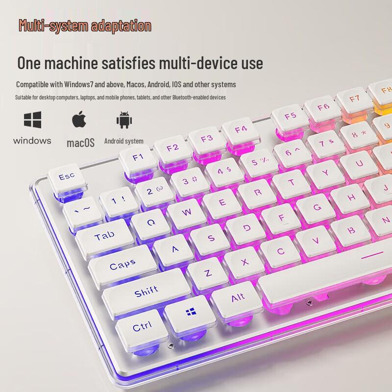 EWEADN V3 Pro Tri-Mode Wireless Membrane Gaming Keyboard