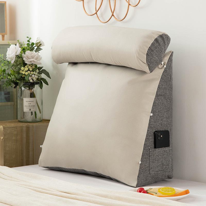 Technology Cloth Headboard Cushion New Soft Bag Breathable Bed Pillow Large Backrest Tatami Bed Backrest Cushion Waist Pillow