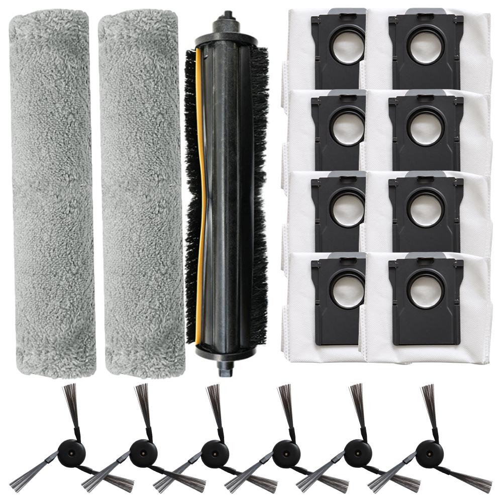 Replacement Kit For Mova Z5 Z5 Pro Z50 Ultra With Main Brush Side Brushes Mop Cloths And Dust Bags Complete Set