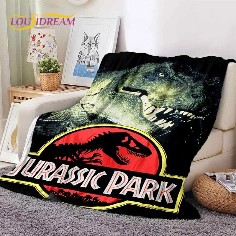 3D Cartoon Jurassic Park Dinosaur Dino Soft Flannel Blankets,Throw Blanket Comfortable Blanket for Picnic Beds Home Bedroom Kids