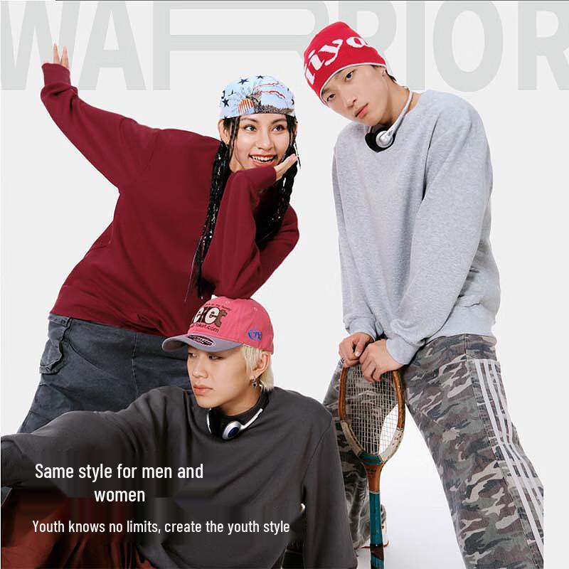 Warrior Unisex Round Neck Knit Sweatshirt