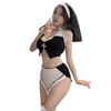 Sexy lingerie sexy cosplay nun uniform cosplay game outfit hollow skirt set