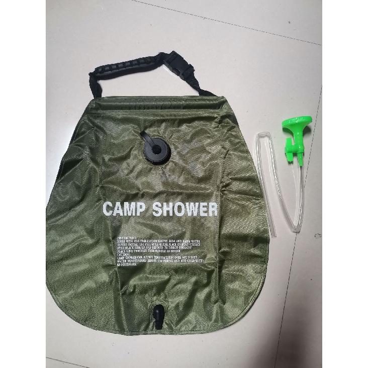 

20L Army Green Shower Bag Bath Bag Outdoor Camping Camping Bath Water Bag Solar Heating Simple style